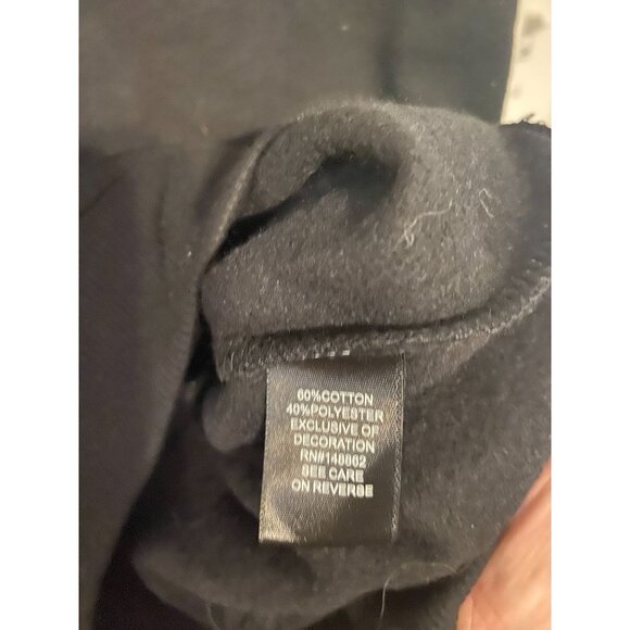 Torrid Black “Witchy” Sweatshirt Purple Varsity Graphic Crewneck Size 0 Large - Picture 3 of 3